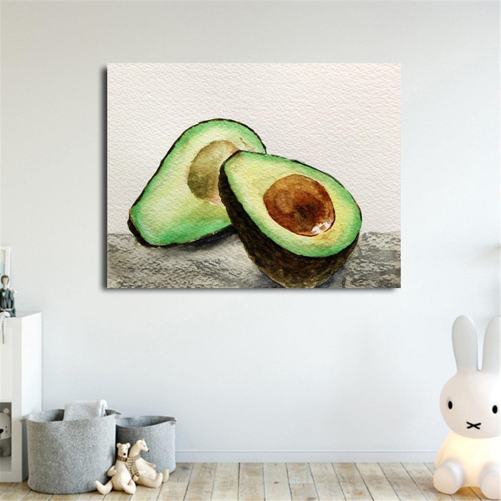 アボカドの油絵 アボカドの油絵